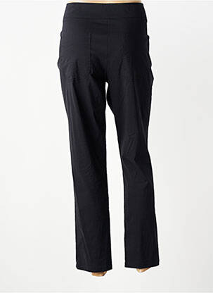 Pantalon 7/8 fermeture zippée sous rabat boutonné noir QUATTRO femme