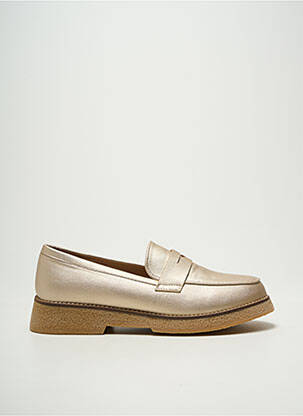 Mocassins tissage satiné talon plat jusqu'à 3cm or FINDLAY femme