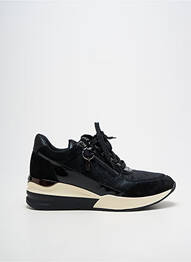 Baskets fermeture zip et lacets talon de 4 à 6cm noir FUGITIVE BY FRANCESCO ROSSI femme