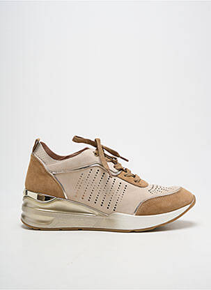 Baskets talon compensé talon de 4 à 6cm or FUGITIVE BY FRANCESCO ROSSI femme