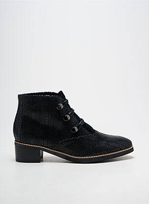 Bottines/boots tissage satiné talon de 4 à 6cm noir FUGITIVE BY FRANCESCO ROSSI femme