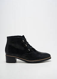 Bottines/boots tissage satiné talon de 4 à 6cm noir FUGITIVE BY FRANCESCO ROSSI femme
