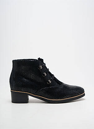 Bottines/boots tissage satiné talon de 4 à 6cm noir FUGITIVE BY FRANCESCO ROSSI femme
