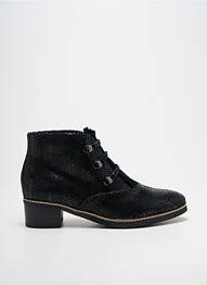 Bottines/boots tissage satiné talon de 4 à 6cm noir FUGITIVE BY FRANCESCO ROSSI femme
