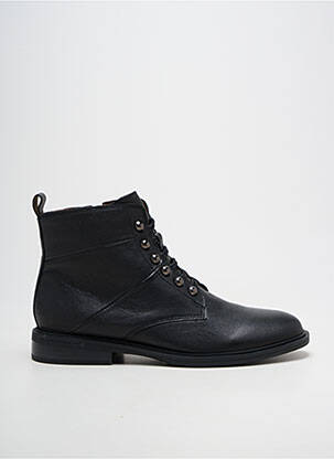 Bottines/boots matière lisse talon plat jusqu'à 3cm noir FUGITIVE BY FRANCESCO ROSSI femme