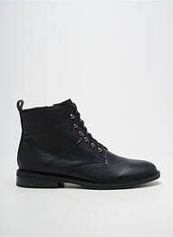 Bottines/boots matière lisse talon plat jusqu'à 3cm noir FUGITIVE BY FRANCESCO ROSSI femme
