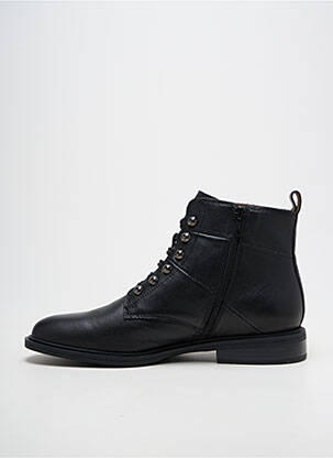 Bottines/boots matière lisse talon plat jusqu'à 3cm noir FUGITIVE BY FRANCESCO ROSSI femme
