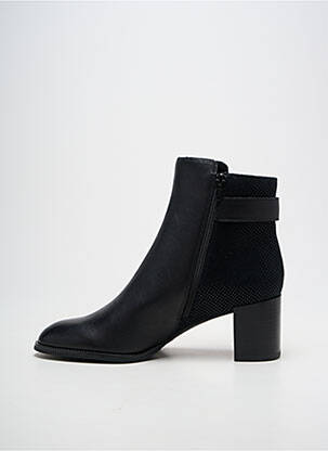 Bottines/boots tissage satiné talon de 4 à 6cm noir FUGITIVE BY FRANCESCO ROSSI femme