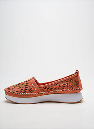 Ballerines semelle amovible talon plat jusqu'à 3cm orange PEDRO TORRES femme