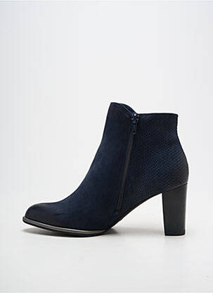 Bottines/boots bout pointu talon de 7 à 9cm bleu FUGITIVE BY FRANCESCO ROSSI femme