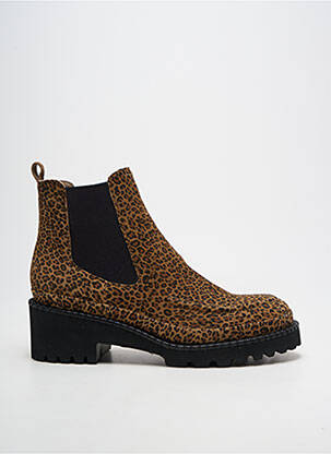 Bottines/boots talon bas talon de 4 à 6cm marron FUGITIVE BY FRANCESCO ROSSI femme