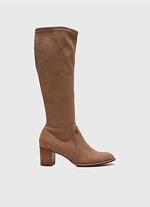 Bottes bout rond talon de 4 à 6cm marron FUGITIVE BY FRANCESCO ROSSI femme