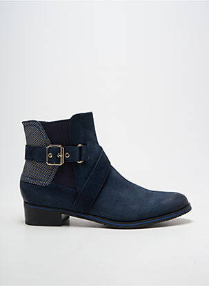 Bottines/boots talon bas talon plat jusqu'à 3cm bleu FUGITIVE BY FRANCESCO ROSSI femme