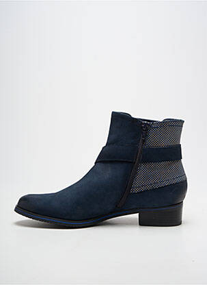 Bottines/boots talon bas talon plat jusqu'à 3cm bleu FUGITIVE BY FRANCESCO ROSSI femme