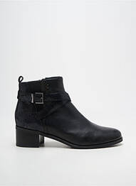 Bottines/boots tissage satiné talon de 4 à 6cm noir FUGITIVE BY FRANCESCO ROSSI femme