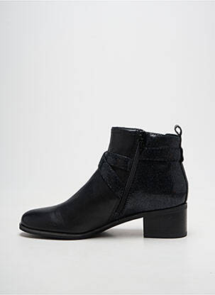 Bottines/boots tissage satiné talon de 4 à 6cm noir FUGITIVE BY FRANCESCO ROSSI femme