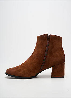 Bottines/boots talon bottier talon de 4 à 6cm marron FUGITIVE BY FRANCESCO ROSSI femme
