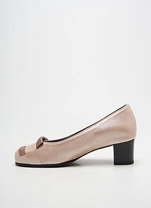 Escarpins talon bottier talon de 4 à 6cm beige JMG HOUCKE femme