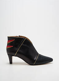Bottines/boots tissage satiné talon de 4 à 6cm noir CRÉATIS femme