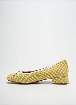 Ballerines semelle amovible talon plat jusqu'à 3cm jaune FUGITIVE BY FRANCESCO ROSSI femme