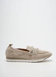 Mocassins tissage satiné talon plat jusqu'à 3cm gris FUGITIVE BY FRANCESCO ROSSI femme