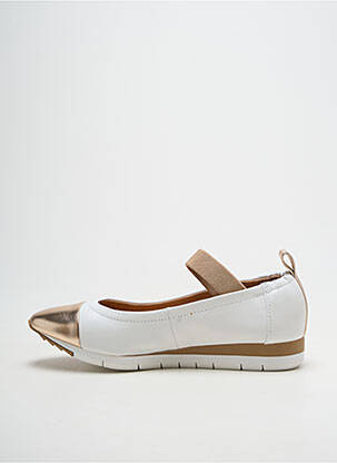 Ballerines semelle amovible talon plat jusqu'à 3cm or FUGITIVE BY FRANCESCO ROSSI femme