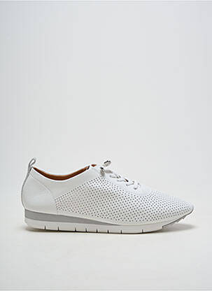 Baskets fermeture elastique talon plat jusqu'à 3cm blanc FUGITIVE BY FRANCESCO ROSSI femme