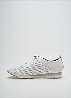 Baskets fermeture elastique talon plat jusqu'à 3cm blanc FUGITIVE BY FRANCESCO ROSSI femme