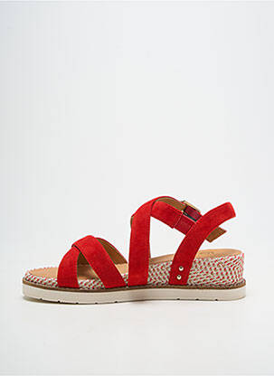 Sandales/nu pieds type de semelle amortissante talon de 4 à 6cm rouge FUGITIVE BY FRANCESCO ROSSI femme