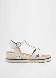 Sandales/nu pieds tissage satiné talon de 4 à 6cm blanc FUGITIVE BY FRANCESCO ROSSI femme