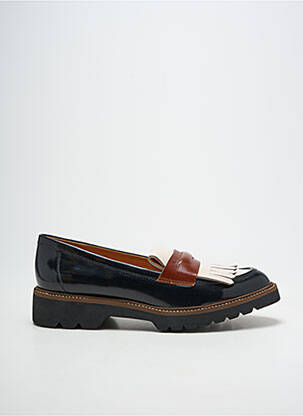 Mocassins matière lisse talon de 4 à 6cm noir FUGITIVE BY FRANCESCO ROSSI femme