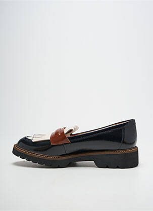 Mocassins matière lisse talon de 4 à 6cm noir FUGITIVE BY FRANCESCO ROSSI femme