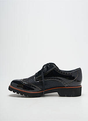 Derbies matière lisse talon plat jusqu'à 3cm noir FUGITIVE BY FRANCESCO ROSSI femme