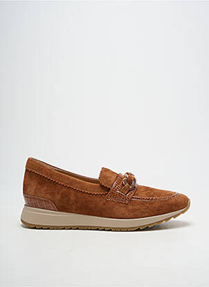 Mocassins tissage satiné talon plat jusqu'à 3cm marron FUGITIVE BY FRANCESCO ROSSI femme