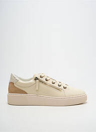 Baskets matière lisse talon de 4 à 6cm beige FUGITIVE BY FRANCESCO ROSSI femme