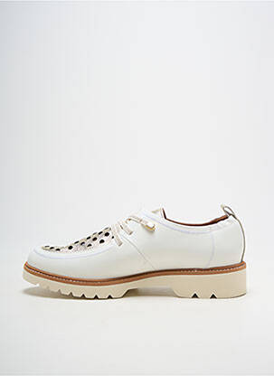 Derbies tissage satiné talon plat jusqu'à 3cm or FUGITIVE BY FRANCESCO ROSSI femme