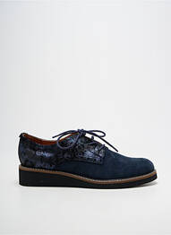 Derbies impression talon plat jusqu'à 3cm bleu FUGITIVE BY FRANCESCO ROSSI femme