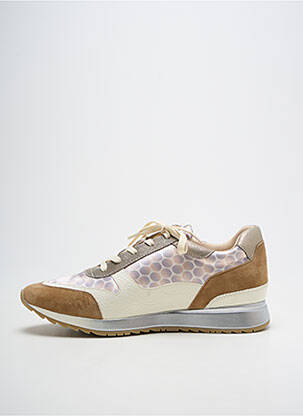 Baskets fermeture zip et lacets talon plat jusqu'à 3cm or FUGITIVE BY FRANCESCO ROSSI femme
