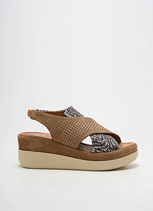 Sandales/nu pieds talon compensé talon de 4 à 6cm marron FUGITIVE BY FRANCESCO ROSSI femme