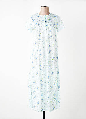 Chemise de nuit imprimé fleurs bleu ROSE POMME femme