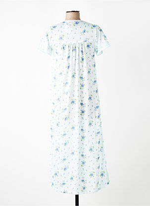 Chemise de nuit imprimé fleurs bleu ROSE POMME femme
