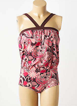 Maillot de bain 1 pièce haut soutien-gorge emboitant haut soutien-gorge emboitant marron NINA RICCI femme