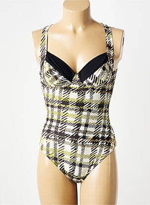 Maillot de bain 1 pièce haut soutien-gorge balconnet haut soutien-gorge balconnet vert ROSE POMME femme