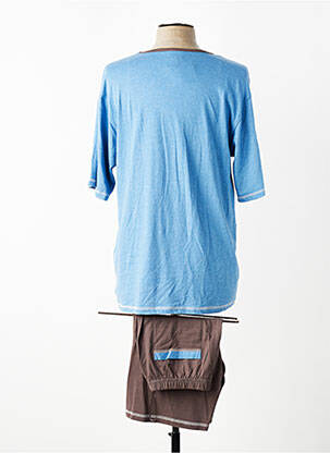 Pyjashort col v bleu ROSE POMME homme
