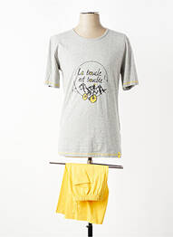 Pyjashort col rond gris ROSE POMME homme