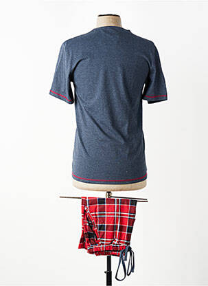 Pyjashort tissage chiné rouge ROSE POMME homme