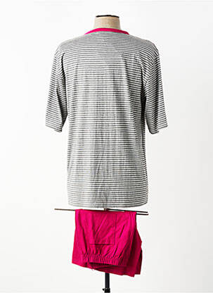 Pyjashort fermeture boutonnée sur le devant gris ROSE POMME homme