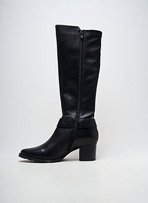 Bottes matière lisse talon de 4 à 6cm noir EMILIE KARSTON femme