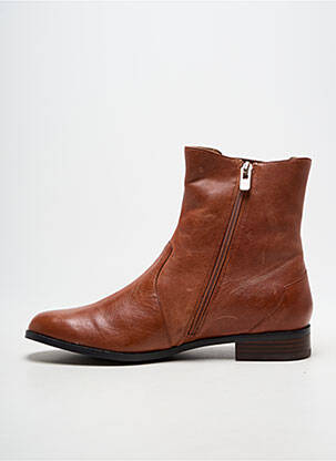 Bottines/boots talon bas talon plat jusqu'à 3cm marron EMILIE KARSTON femme