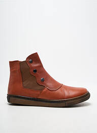 Bottines/boots bout rond talon plat jusqu'à 3cm orange KOK AND KOON femme